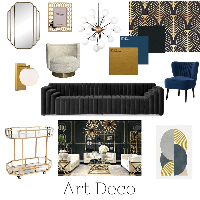 Art Deco Mood Board by Efi Papasavva on Style Sourcebook