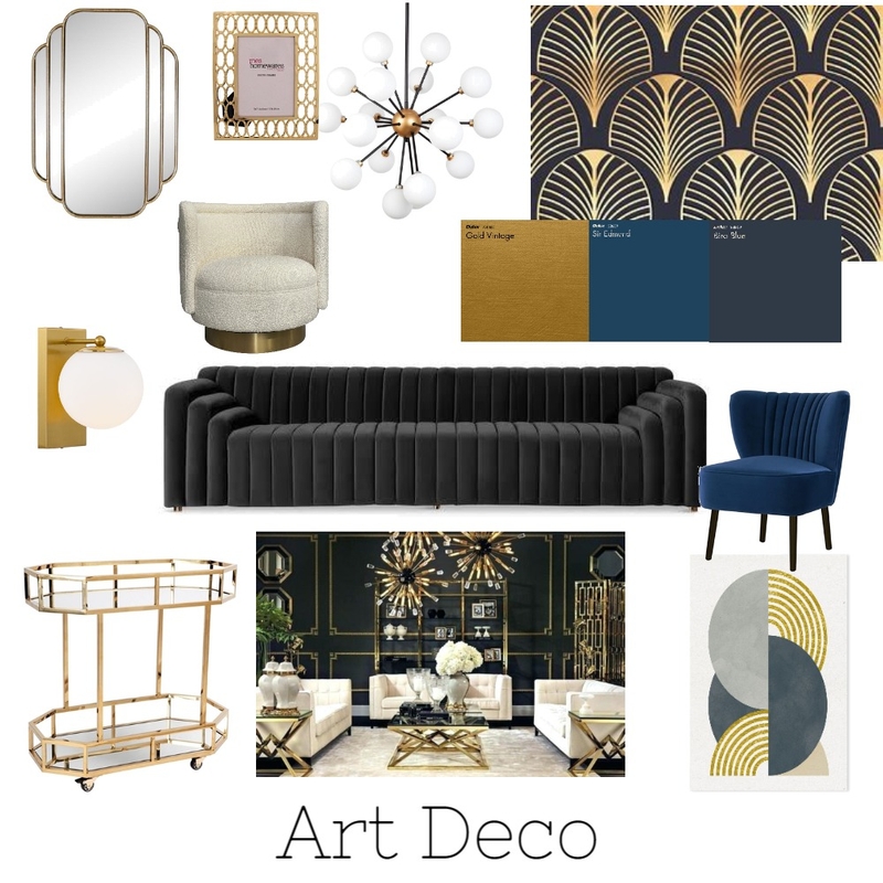 Art Deco Mood Board by Efi Papasavva on Style Sourcebook