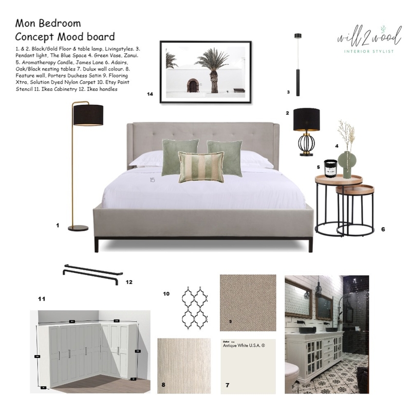 Mon Bedroom Mood Board by will2wood on Style Sourcebook