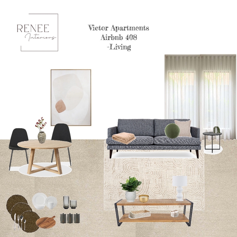 Victor Apartments 408-Living Mood Board by Renee Interiors on Style Sourcebook