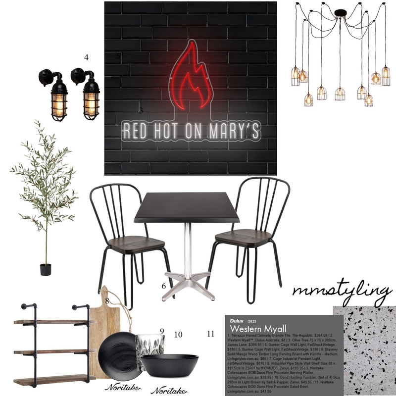 Industrial Mood Board by MM Styling on Style Sourcebook