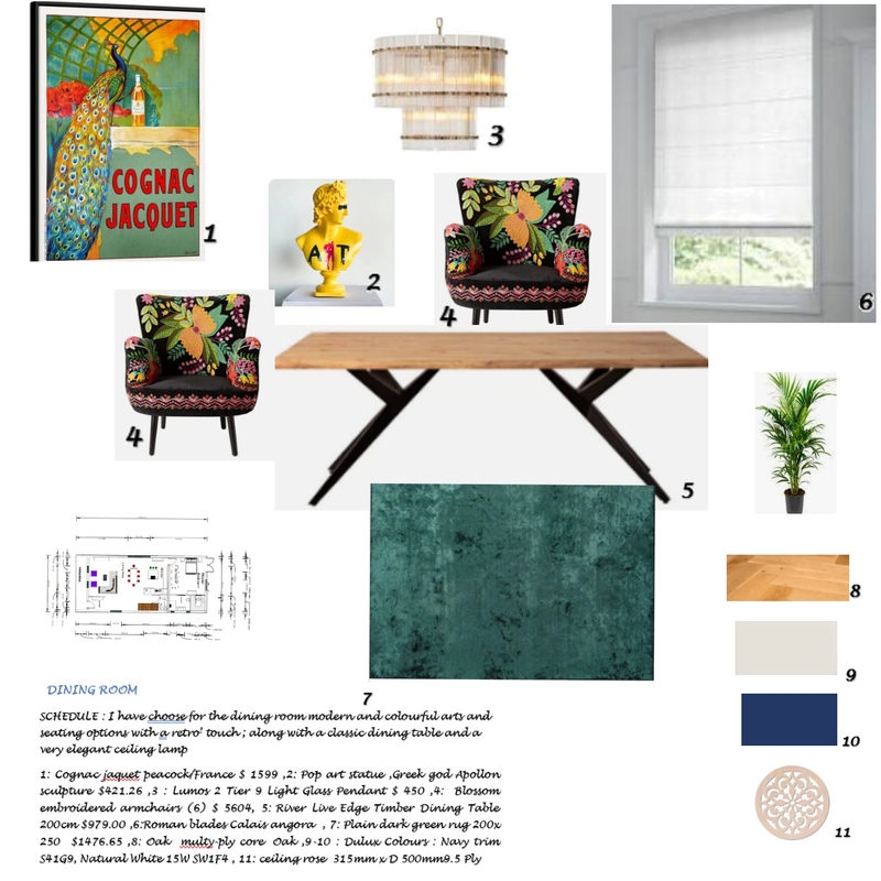 Dining room sample board Mood Board by Francesca Castiglioni on Style Sourcebook