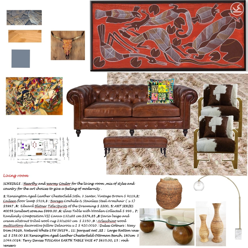 Living room Mood Board by Francesca Castiglioni on Style Sourcebook