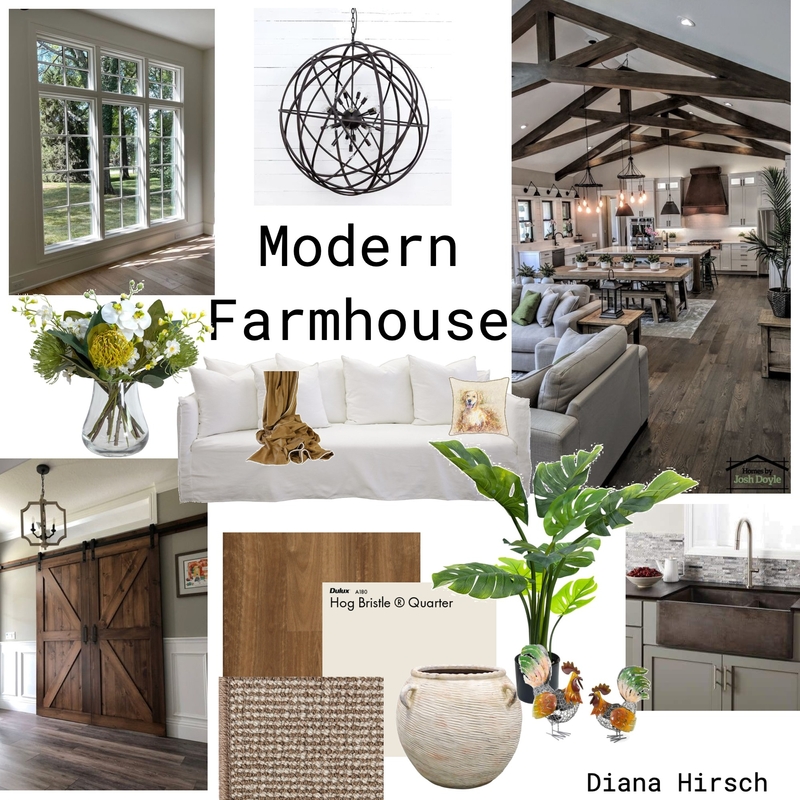 Modern Farmhouse 42723 Final Mood Board by La Buena Vida Designs on Style Sourcebook