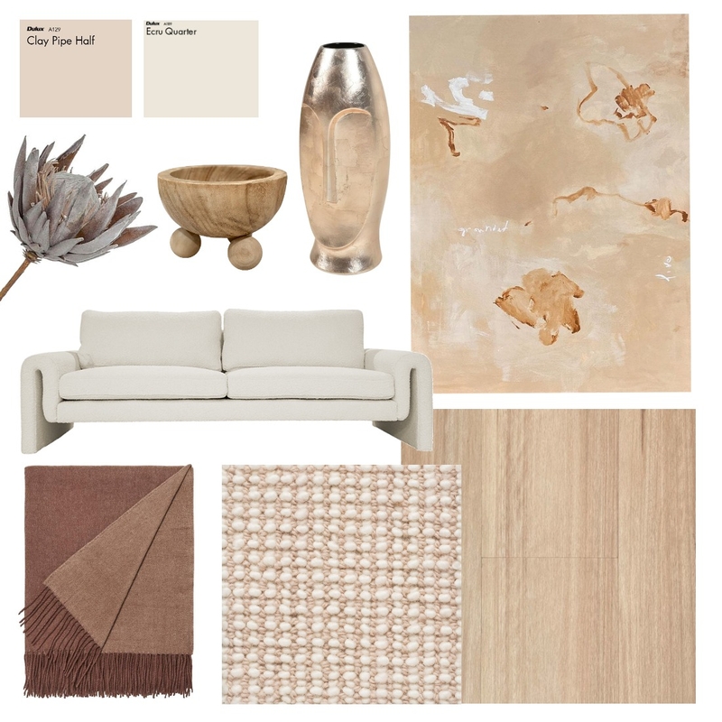 Peachy Living Mood Board by Uniqness Design on Style Sourcebook