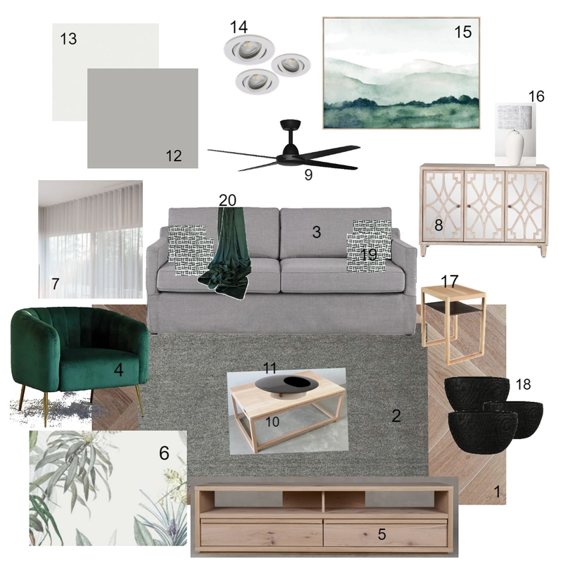 LIVING ROOM Mood Board by Bernice on Style Sourcebook