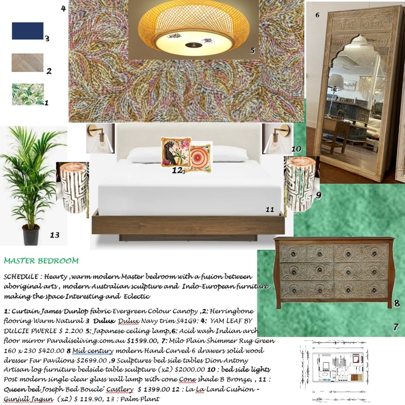 sample board Master Bedroom Ground floor Mood Board by Francesca Castiglioni on Style Sourcebook