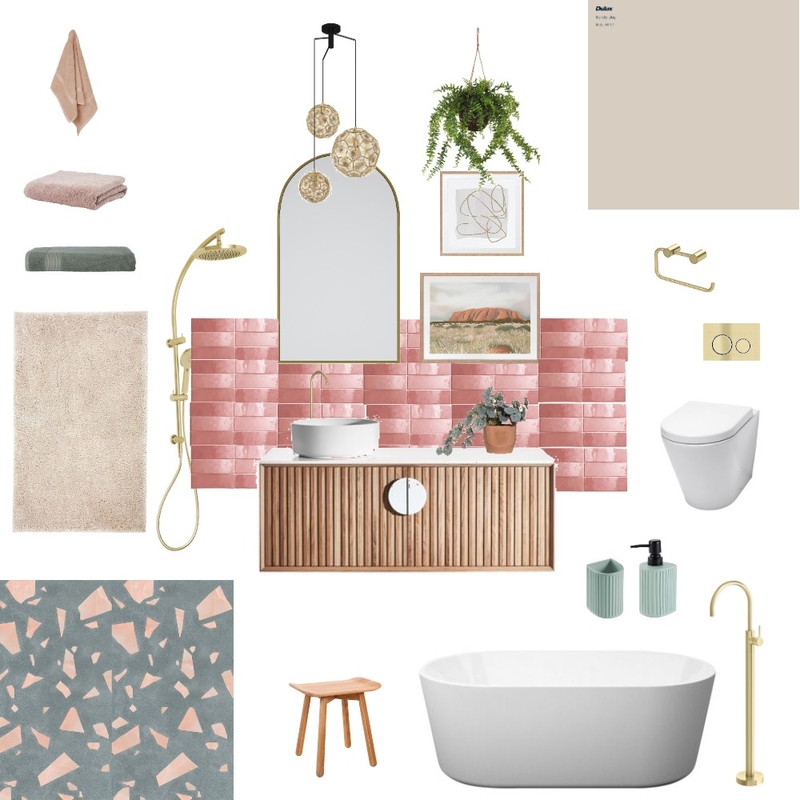 Bathroom Design Mood Board by Linlin Interiors on Style Sourcebook