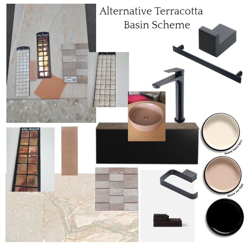 Alternative Terracotta Basin Scheme Mood Board by JJID Interiors on Style Sourcebook