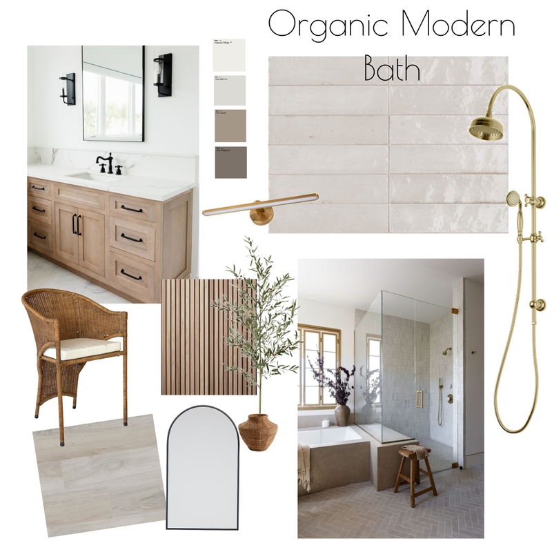 Organic Modern Bath Mood Board by HannahC on Style Sourcebook