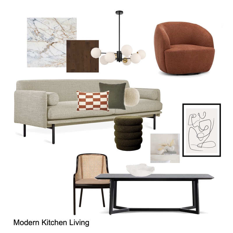 Modern Grand Manor Kitchen Living Mood Board by The Hallmark, Abbey Hall Interiors on Style Sourcebook