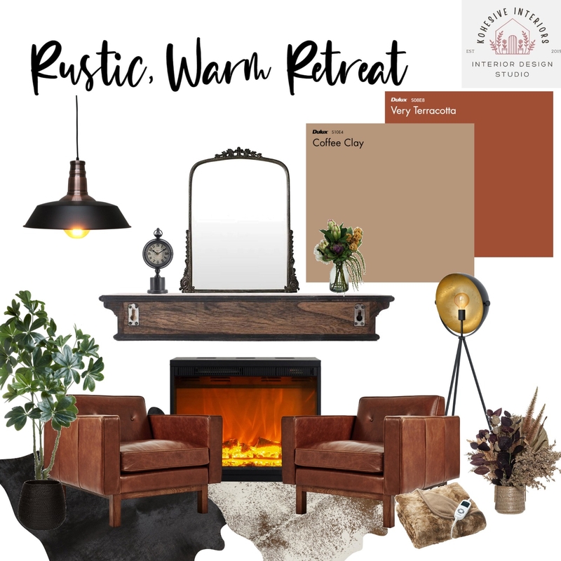 Rustic Warm Retreat Mood Board by Kohesive on Style Sourcebook