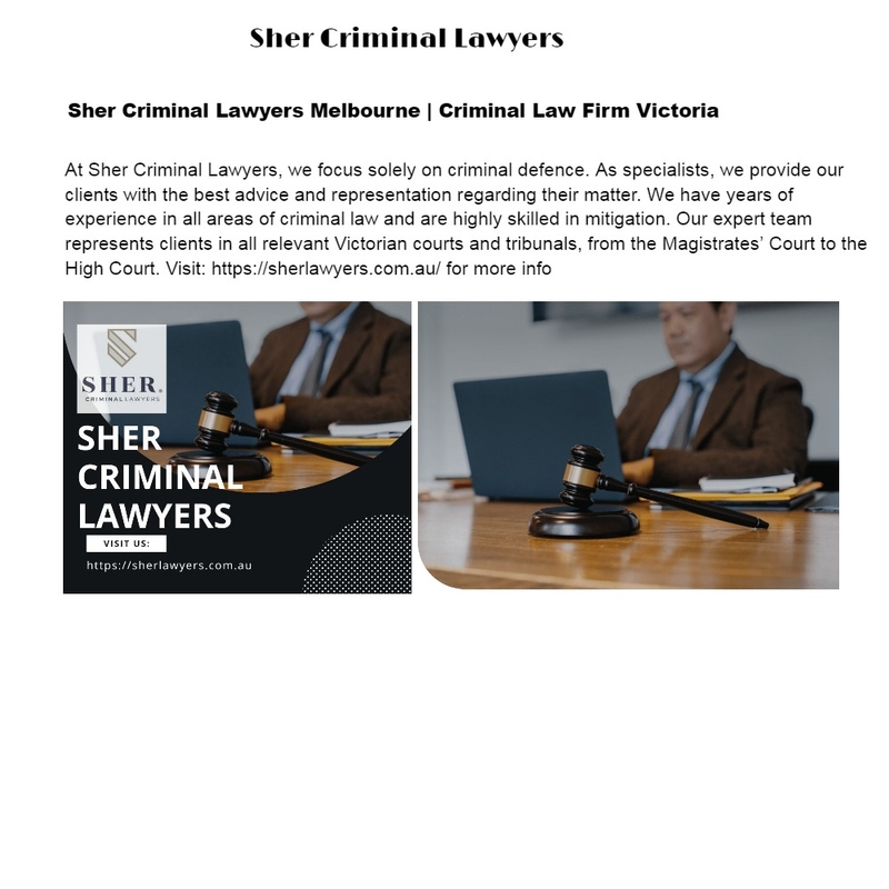 Sher Criminal Lawyers Melbourne | Criminal Law Firm Victoria Mood Board by sherlawyers on Style Sourcebook