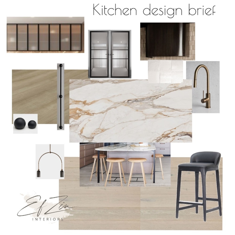 7 Gray - kitchen design 3 Mood Board by EF ZIN Interiors on Style Sourcebook