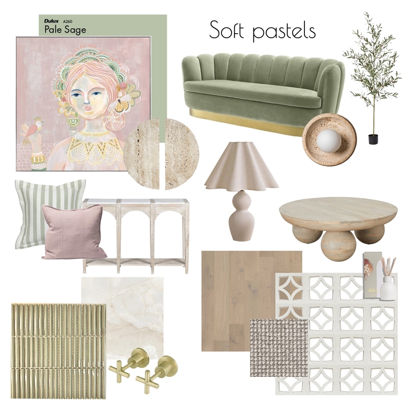 Soft Pastels Mood Board by Elizabeth G Interiors on Style Sourcebook