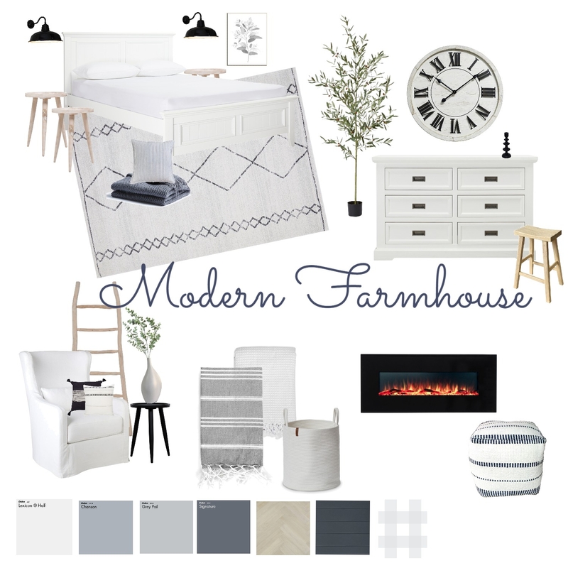 Modern Farmhouse - Master Bedroom Mood Board by Megan Jones on Style Sourcebook