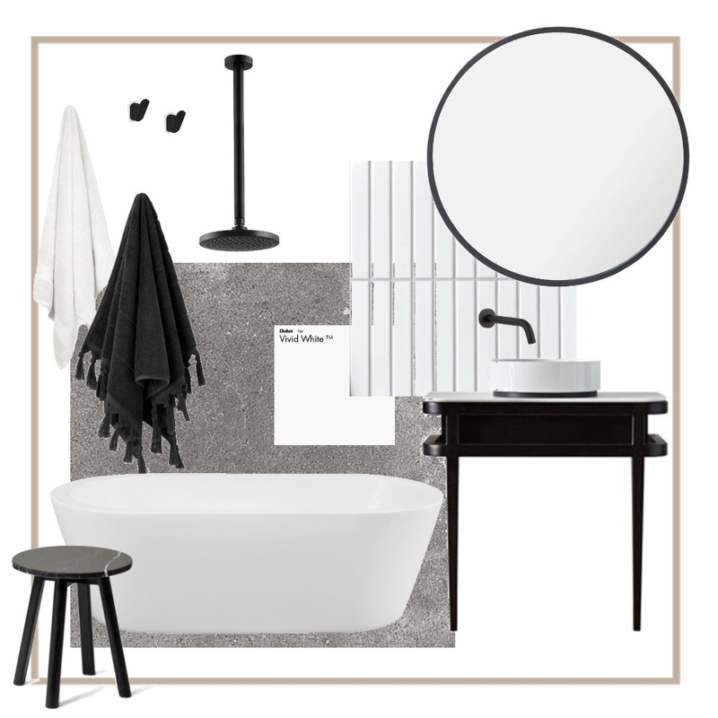 Urban Bathroom Mood Board by amillâ studio on Style Sourcebook