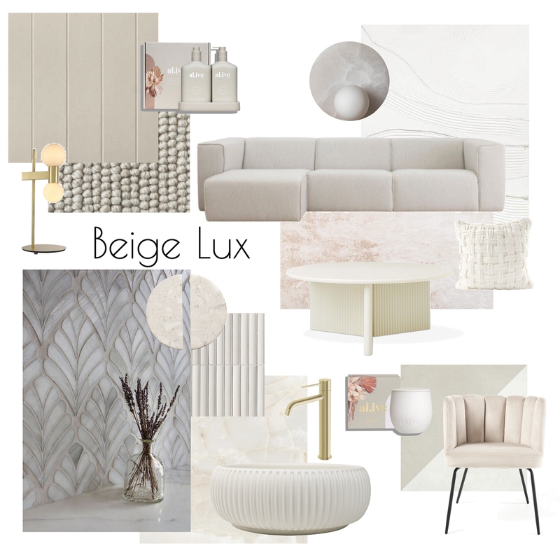 Biege Lux Mood Board by Elizabeth G Interiors on Style Sourcebook