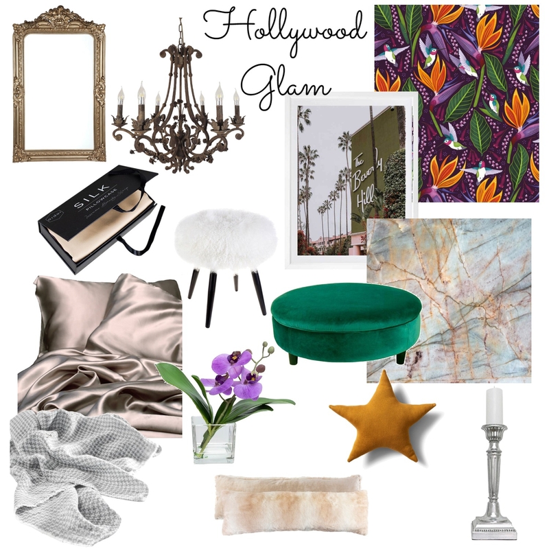 Hollywood Glam Mood Board by SoulnessDesign on Style Sourcebook