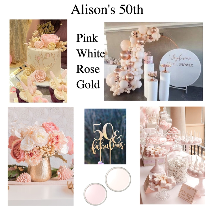 Alisons 50th Mood Board by Jo Steel on Style Sourcebook