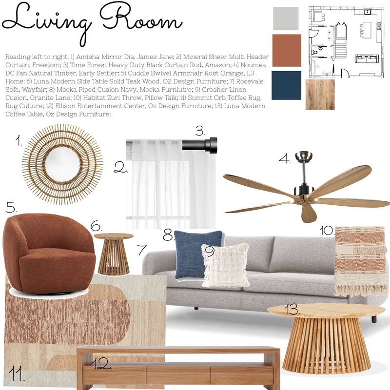 Assignment 9 Living room Mood Board by Hamilton Interiors on Style Sourcebook