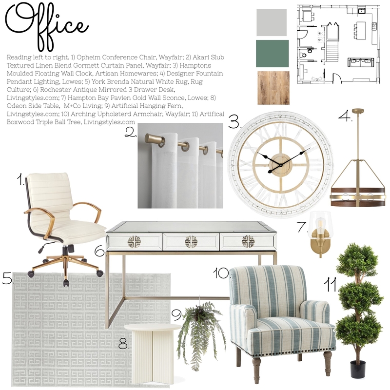 Assignment 9 Office Mood Board by Hamilton Interiors on Style Sourcebook