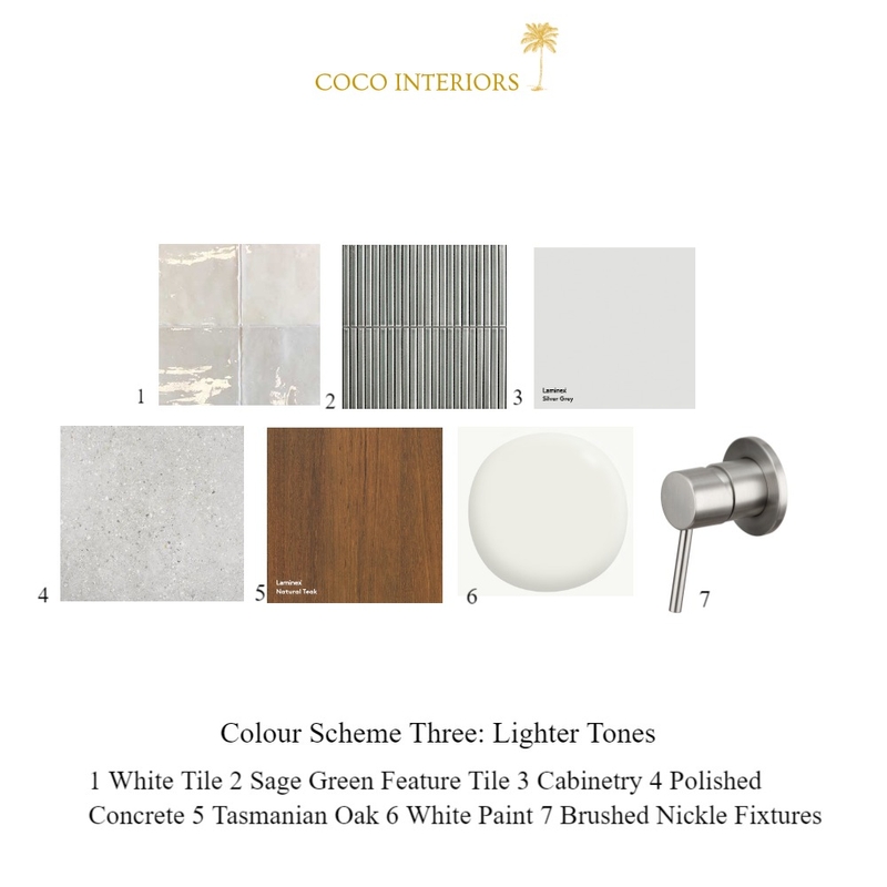 Coolum Beach Colour Scheme Three- Lighter Tones Mood Board by Coco Interiors on Style Sourcebook