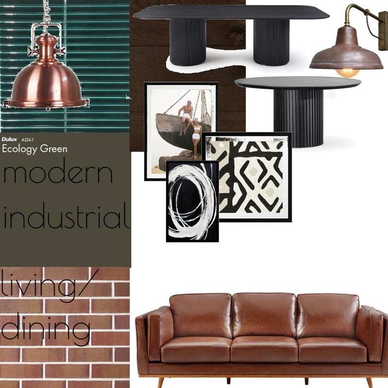 modern industrial living room Mood Board by nina andrew on Style Sourcebook