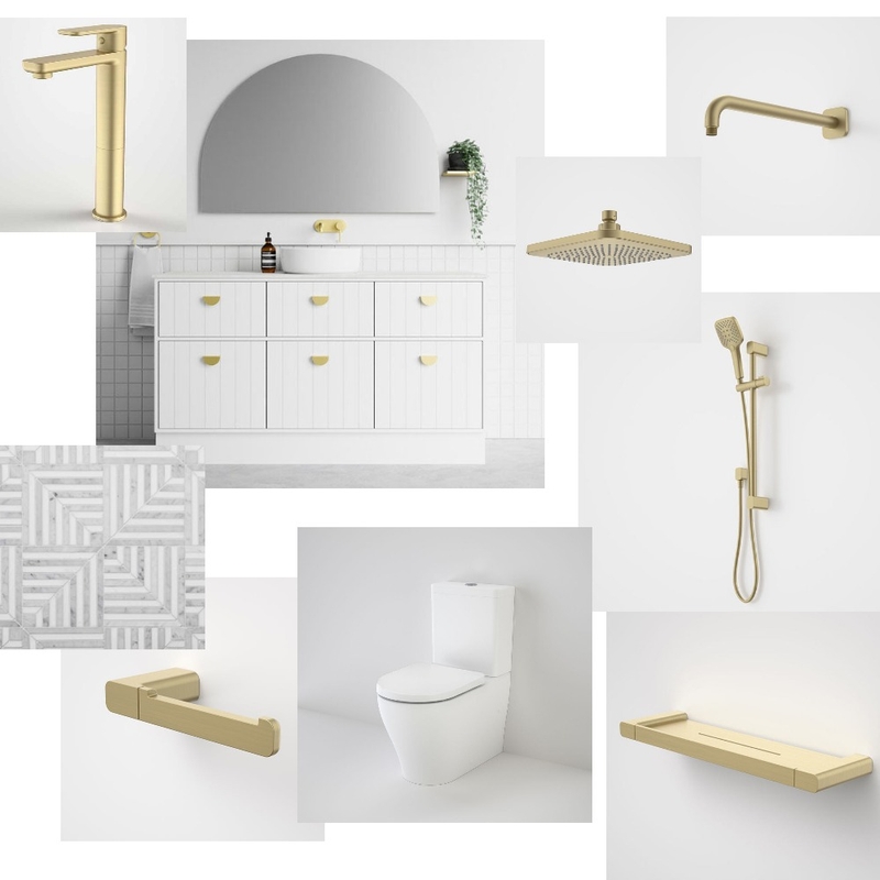 Caroma Luna Gold with Marquis Vanity Mood Board by LaraDelaney on Style Sourcebook