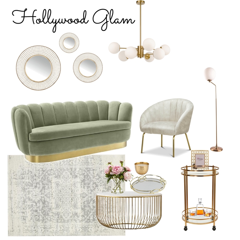hollywood Glam Mood Board by Diana E on Style Sourcebook