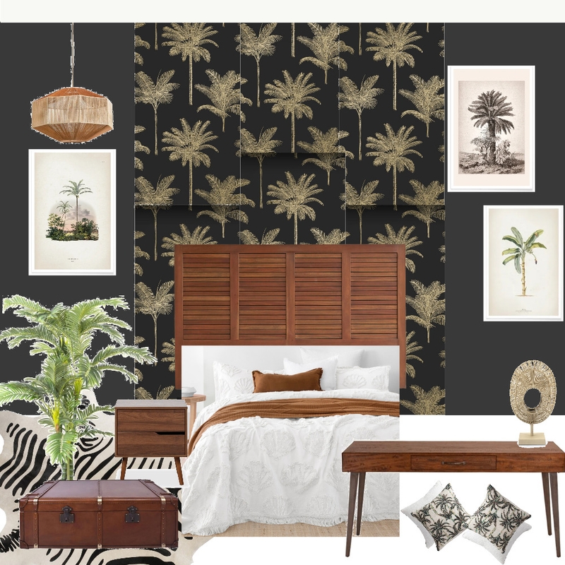 Chambre coloniale 4 Mood Board by Le Flamant Rouge Design d'intérieur on Style Sourcebook