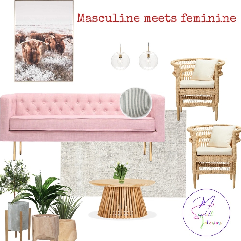 Moodboard Masculine meets Feminine Mood Board by Mz Scarlett Interiors on Style Sourcebook