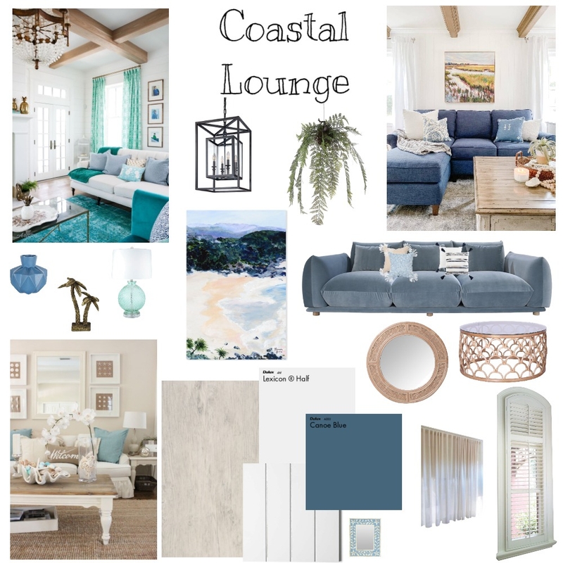 Coastal Lounge Mood Board by Winter Sage Interiors on Style Sourcebook