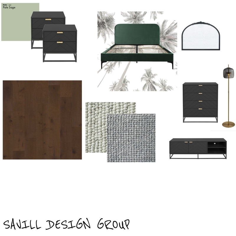 Green Bedroom Mood Board by SavillDesignGroup on Style Sourcebook