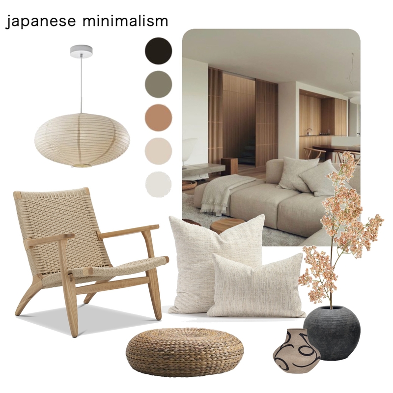Japanese living room Mood Board by jillyzdunich on Style Sourcebook