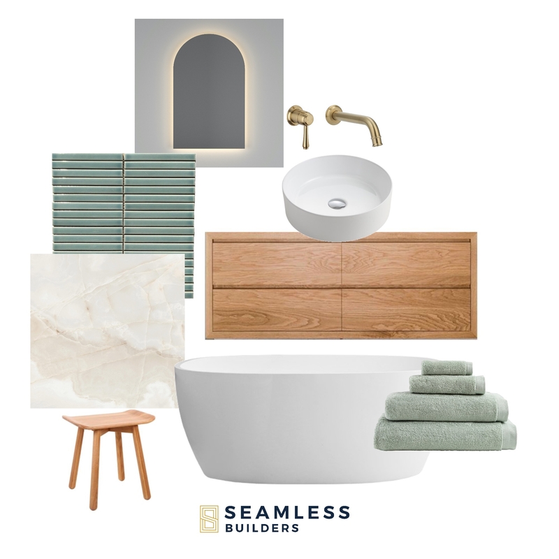 Sage Bathroom Mood Board by Seamless on Style Sourcebook