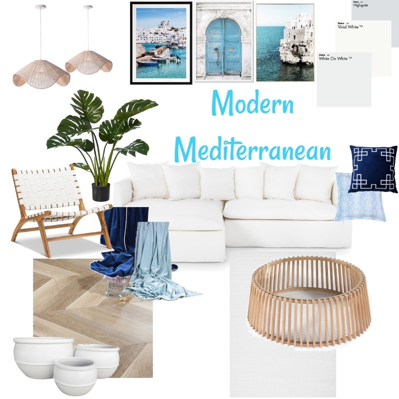 Modern Mediterranean Mood Board by Catia Marinelli on Style Sourcebook