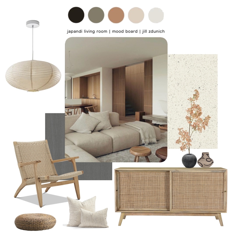 Japandi living room | mood board Mood Board by jillyzdunich on Style Sourcebook