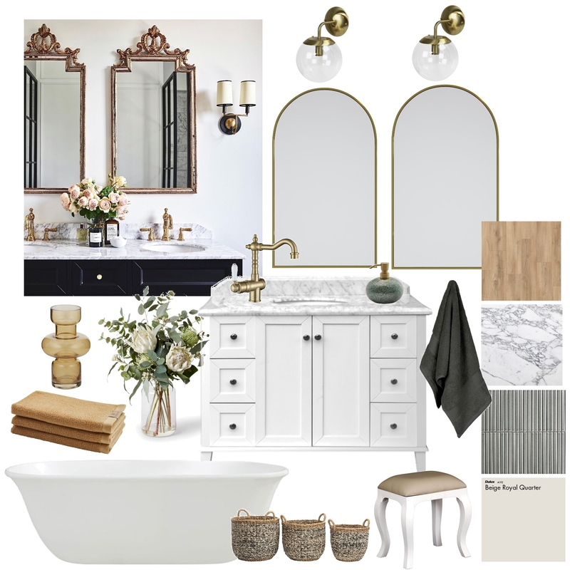 art nouveau bathroom Mood Board by undefined on Style Sourcebook