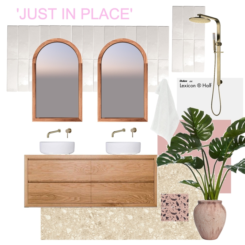 Lux Blushed Ensuite Mood Board by Just In Place on Style Sourcebook