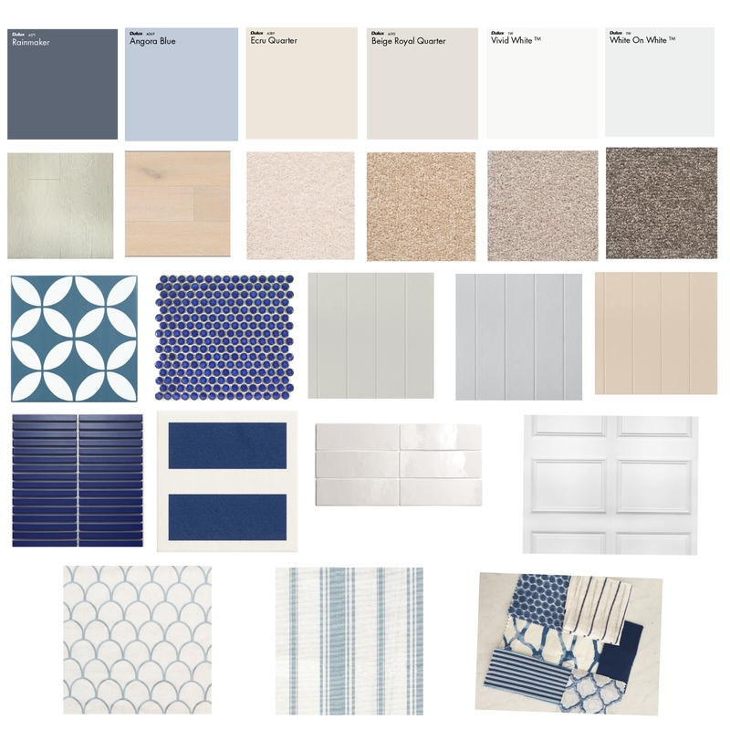 Hamptons fabrics, flooring, tiles and fabrics Mood Board by anths18 on Style Sourcebook