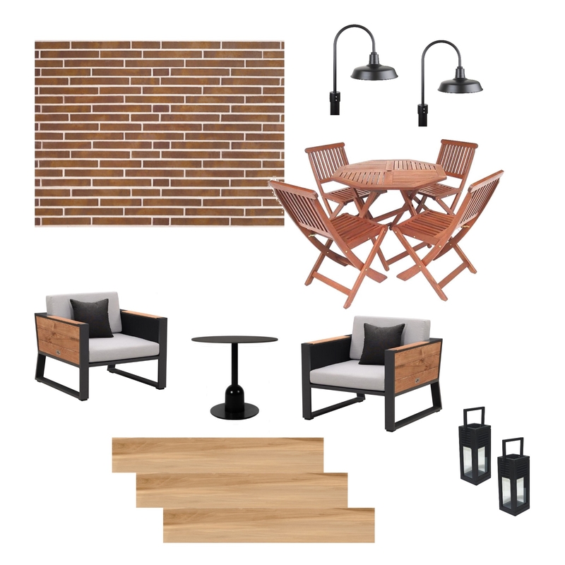 Mid Century Modern Balcony Mood Board by LeanneBloom on Style Sourcebook