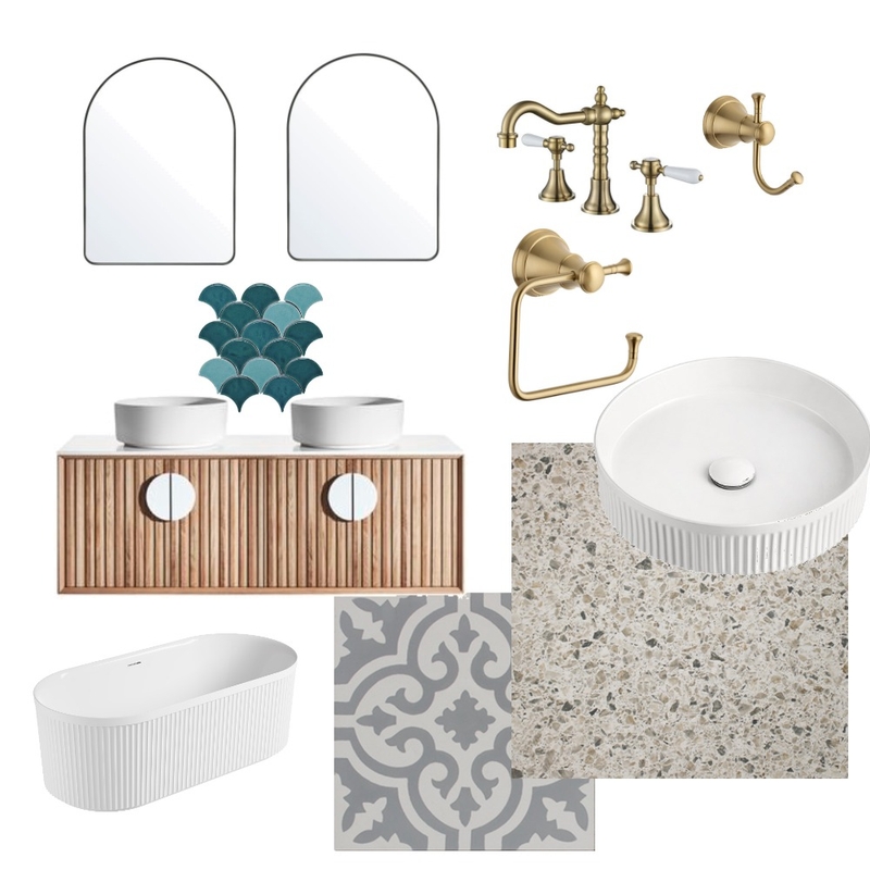 Ensuite Mood Board by monikalijovic on Style Sourcebook