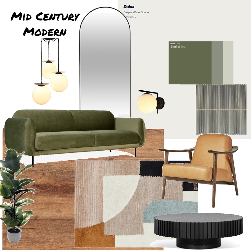 Mid Century Modern Mood Board by juleshansen on Style Sourcebook