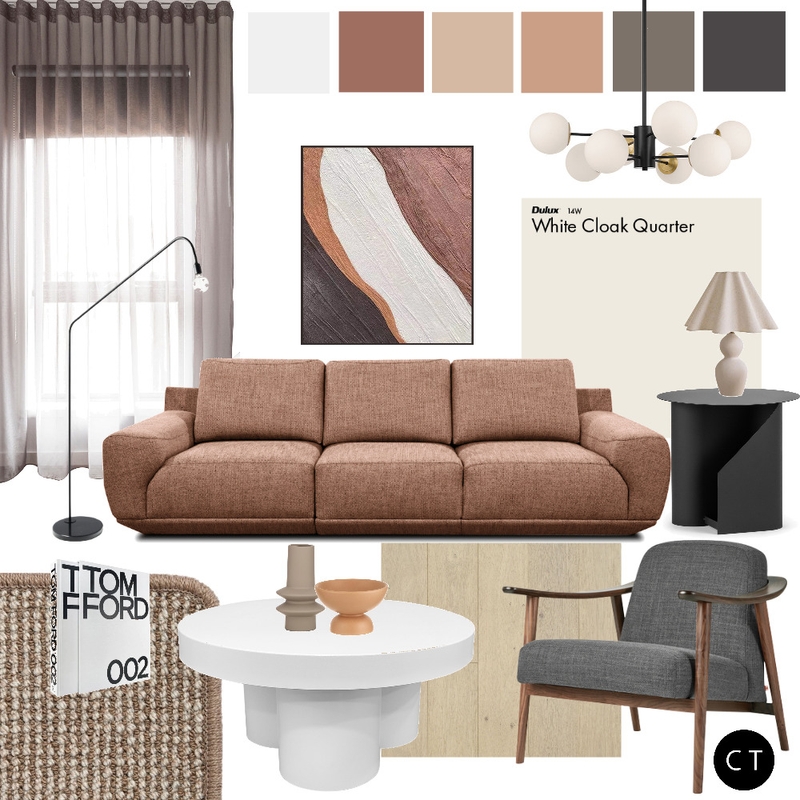 Coal & Wine Living Room Mood Board by Carly Thorsen Interior Design on Style Sourcebook