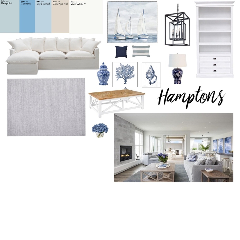 Hamptons Mood Board by Letitia Steenkamp Interior Design on Style Sourcebook