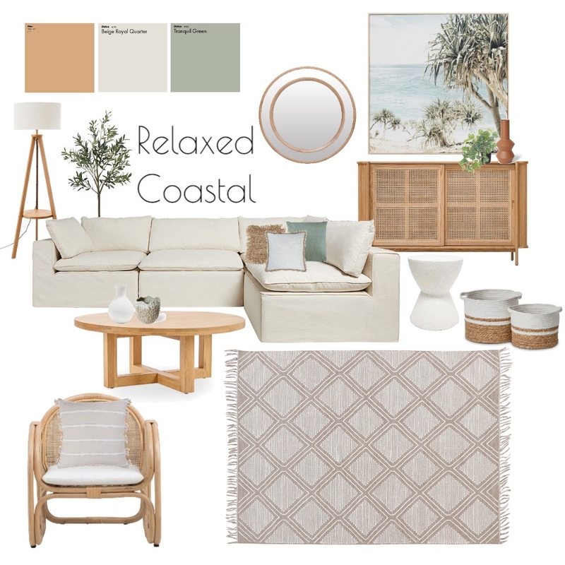 Relaxed Coastal Mood Board by Carli@HunterInteriorStyling on Style Sourcebook