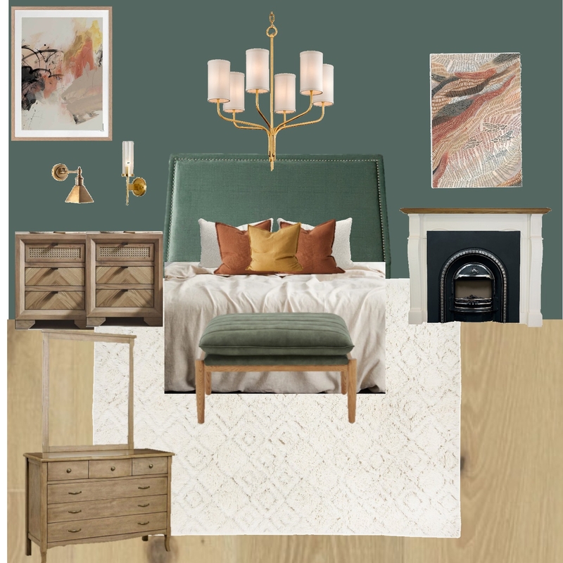 master bed green Mood Board by Ruth Fisher on Style Sourcebook