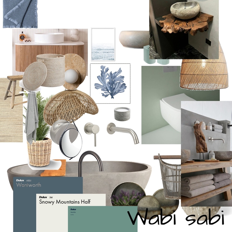 Wabi sabi bathroom Mood Board by mlslight@gmail.com on Style Sourcebook
