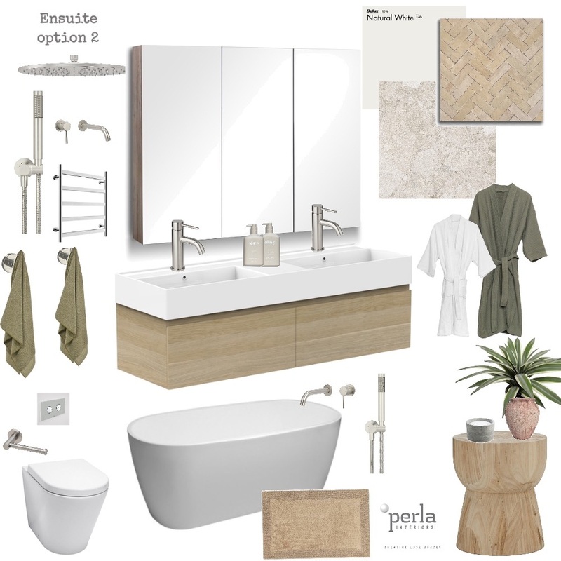 Winnie and Ben ensuite option 2 Mood Board by Perla Interiors on Style Sourcebook